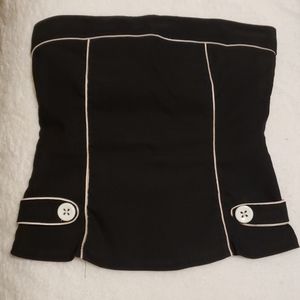 Zip-up Retro Tube Top